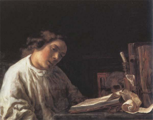 Samuel van hoogstraten Self-Portrait at the Age of Seventeen,wtih Still Life France oil painting art